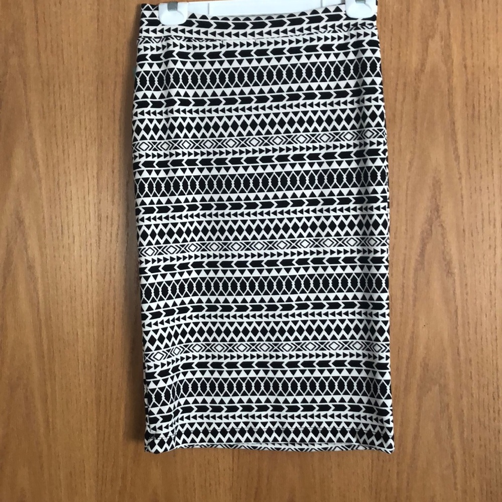 Pencil Skirt, Geo print